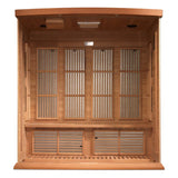 Dynamic Infrared Saunas 4 - Person Indoor Bluetooth Compatible FAR Infrared Sauna in Cedar