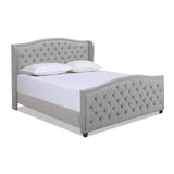 Marcella Silver Gray King Upholstered Bed