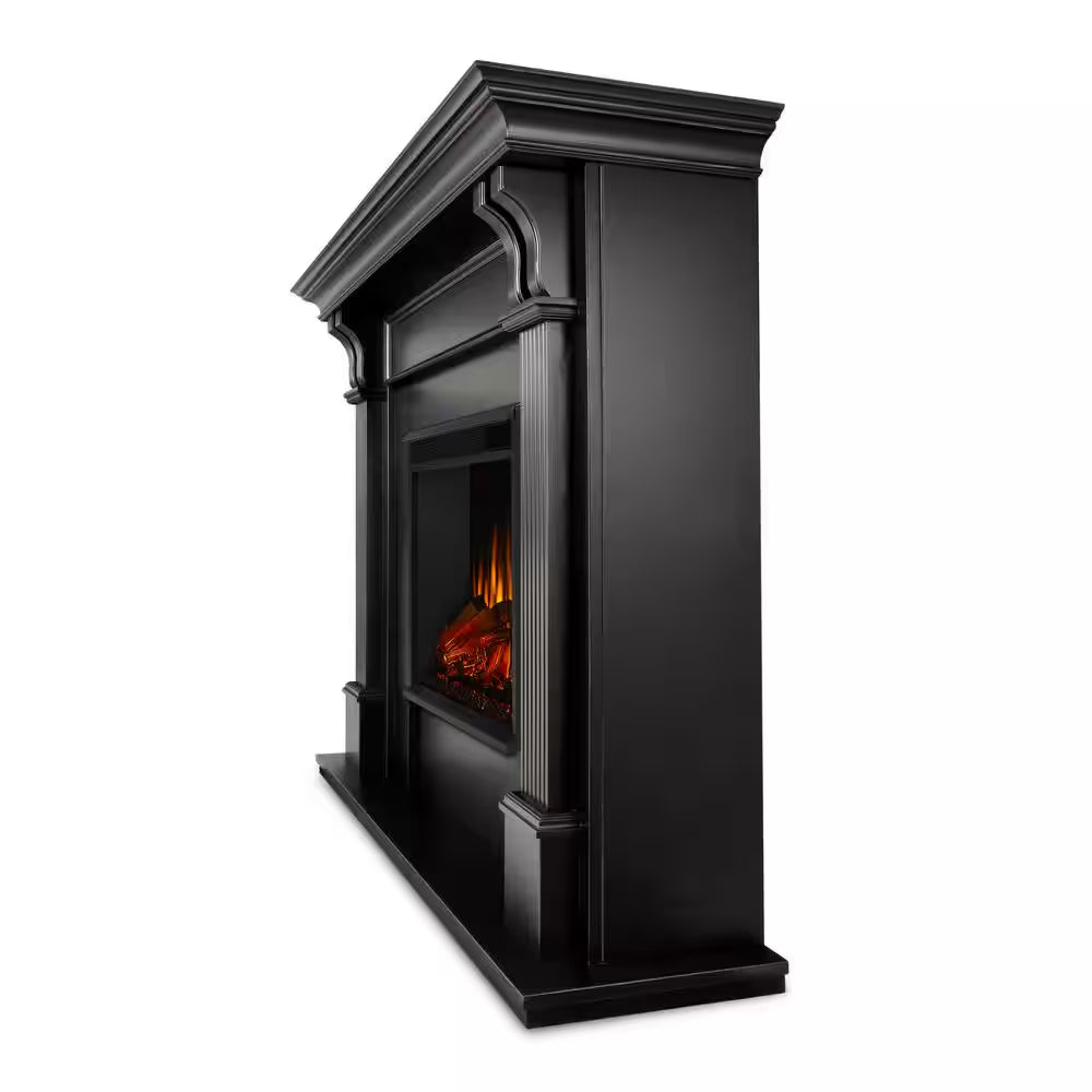 Ashley 48 In. Electric Fireplace in Blackwash