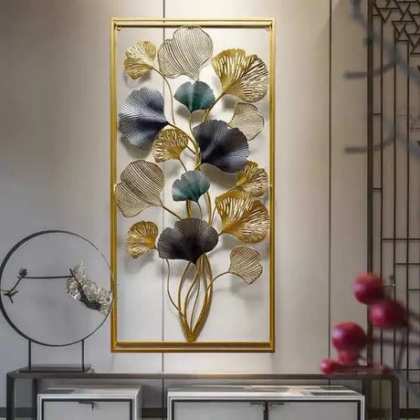 European-Style Living Room Back Wall Three-Dimensional Wall Decoration Leaf Wall Hanging Pieces Porch Decoration Wall Decoration