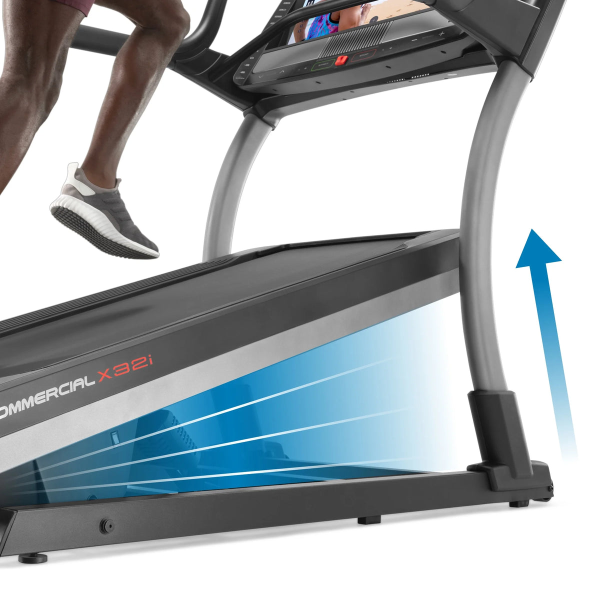 Nordictrack Commercial Series Incline Trainer; Ifit-Enabled Treadmill for Running and Walking with 32” Pivoting Touchscreen