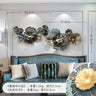 Wall Decoration Living Room Rich Peony Flower Three-Dimensional Iron Wall Decoration Sofa Background Wall Pendant