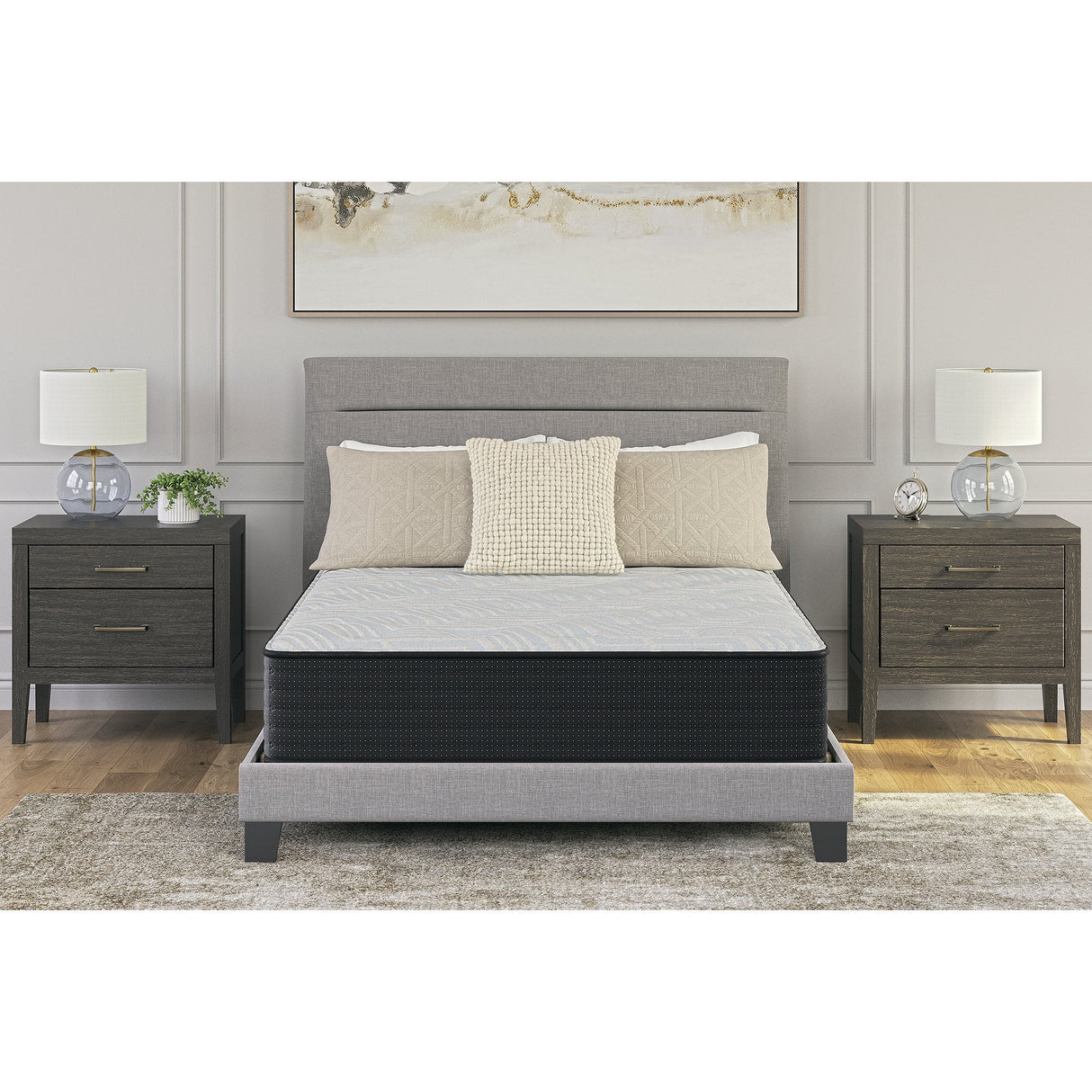 Signature Design by Ashley Palisades Firm King Mattress Gray/Blue