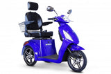 E-Wheels EW-36 3-Wheel 500W High Power Electric Mobility Scooter, Blue