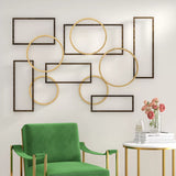 Modern Abstract Wall Decor on Metal