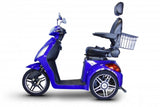 E-Wheels EW-36 3-Wheel 500W High Power Electric Mobility Scooter, Blue