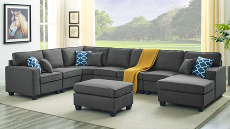 Marsala 8 - Piece Upholstered Sectional