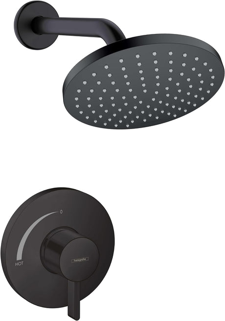 Vernis Blend Shower Set 1.5 GPM, 1-Spray Full Shower Trim Kit in Matte Black, 04954670