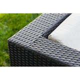 Gray 5-Piece Wicker Patio Seating Set with Sunbrella Natural Cushions