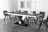 XENNA Extendable Dining Table (Black/White)