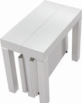 White Transformer Console/Dining Table 2241 ESF Made in Italy Contemporary