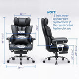 Efomao Desk Office Chair Big High Back Chair Managerial Executive PU Leather Computer Chair
