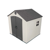 Lifetime 8 Ft. X 7.5 Ft. High-Density Polyethylene (Plastic) Outdoor Storage Shed with Steel-Reinforced Construction