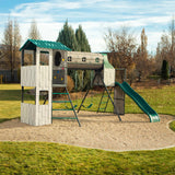 Lifetime Kid'S Adventure Tunnel Swing Set with Clubhouse and Climbing Wall (91134)