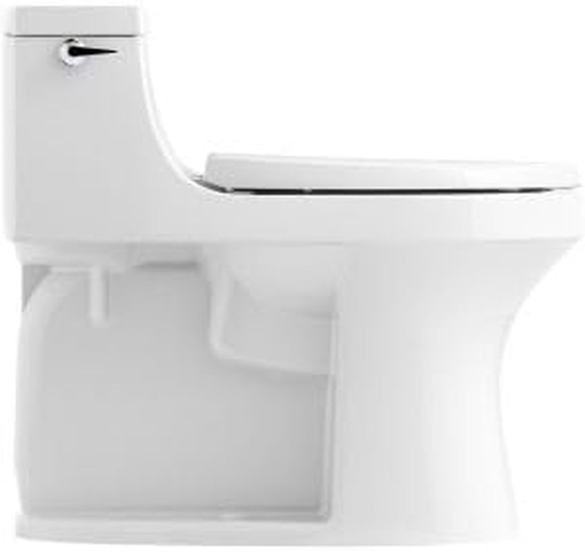 K-5172-58 San Souci Comfort Height Compact Elongated 1.28 GPF Toilet with Aqua Piston Flushing Technology and Left-Hand Trip Lever